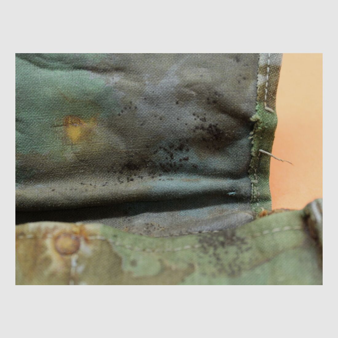 DDR NVA SURPLUS Kalashnikov AKM: Magazine pouch NVA flower camouflage for 3 pieces 30-round magazines DDR MPi K/ AK47
