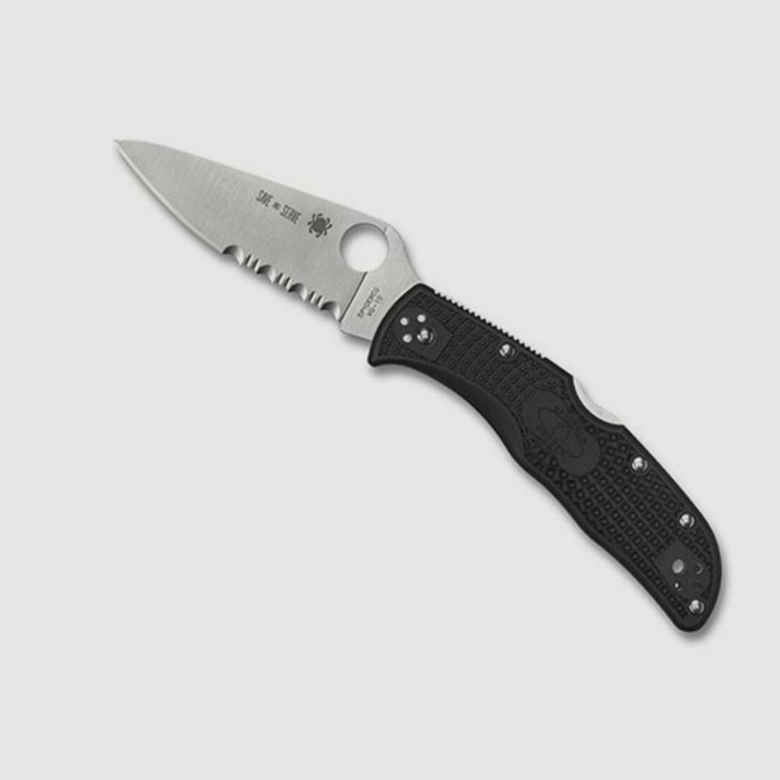 Navaja Spyderco Endela Thin Red/Blue Line