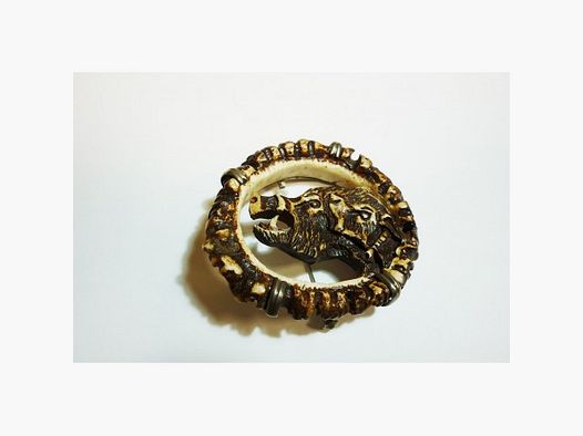 Broche de sanglier en prise.