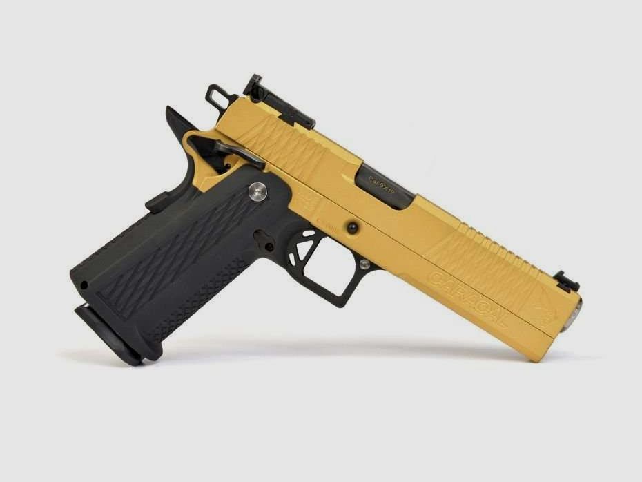 XDB Pistola Caracal Lynx Sport Duotone Gold Black Cal.9X19, immagine 1 di 3