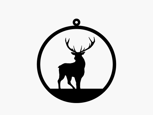 Small decorative pendant "Deer"
