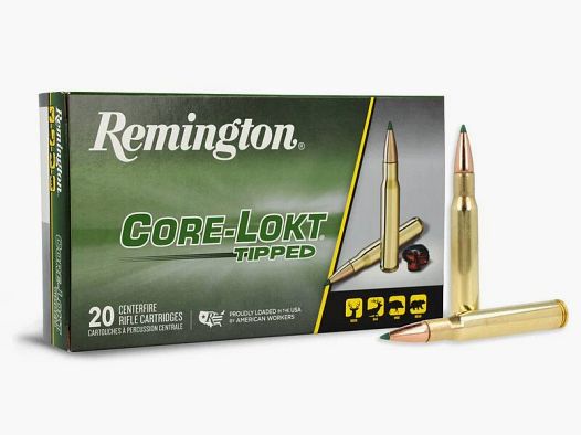 Remington Core-Lokt .30-06 Sprg. 180GR Tipped 20 cartucce