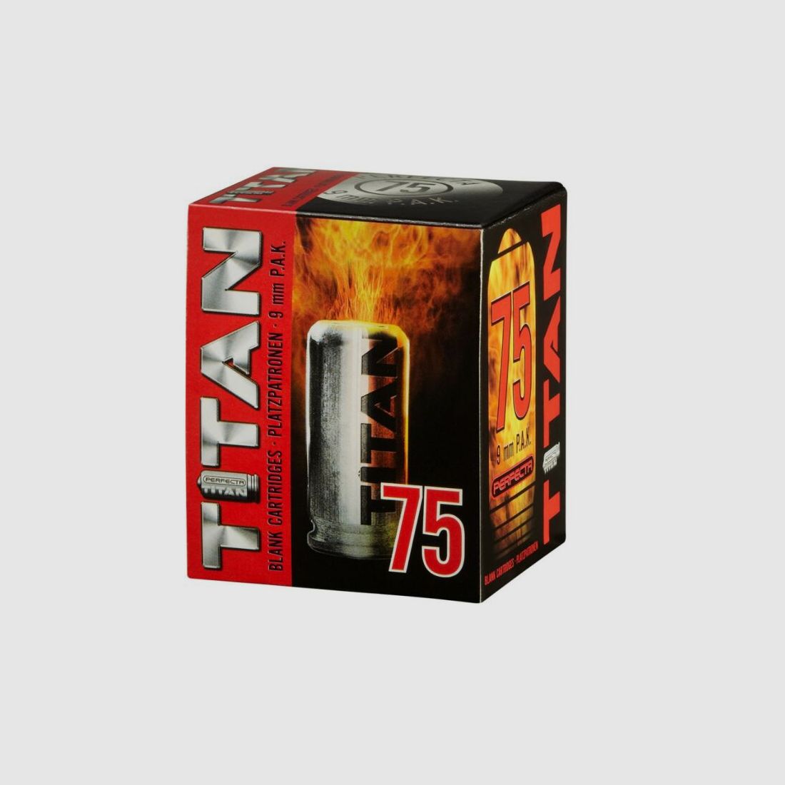 Perfekcyjne naboje ćwiczebne Titan 9 mm P.A.K