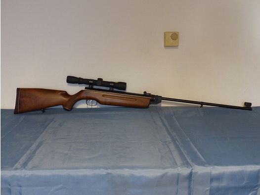 Druckluftgewehr Luftgewehr Weihrauch Mod. HW 35 mit F und Zielfernrohr vintage