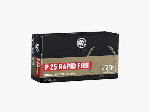 Amunicja RWS P25 Rapid Fire PREMIUM LINE kal. 22Lr