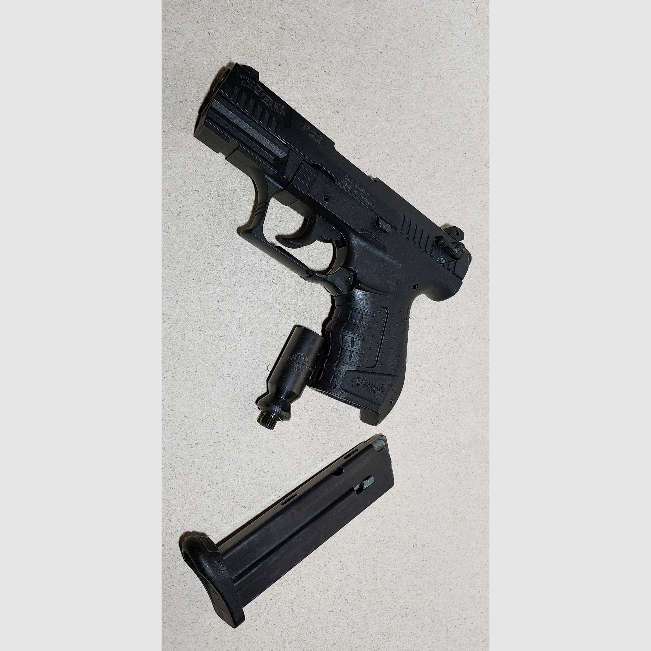 Walther P22 Pistolet alarmowy 9mm P.A.K. czarny (PTB 778)