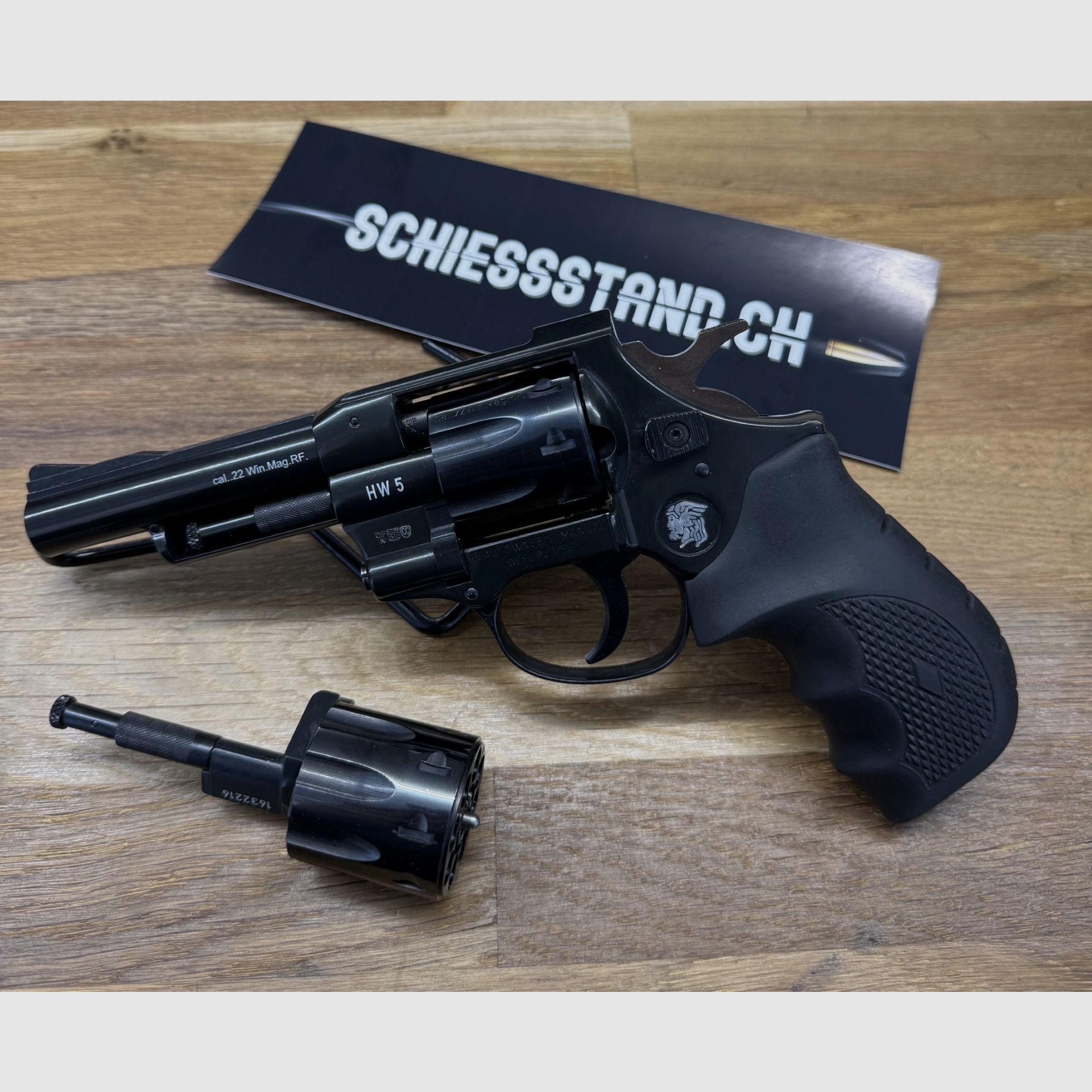 Weihrauch – Revolver / HW5 Duo / Kal. .22Mag / 4 / mit Wechseltrommel Kal. .22lr / Occasion, Bild 2 von 2