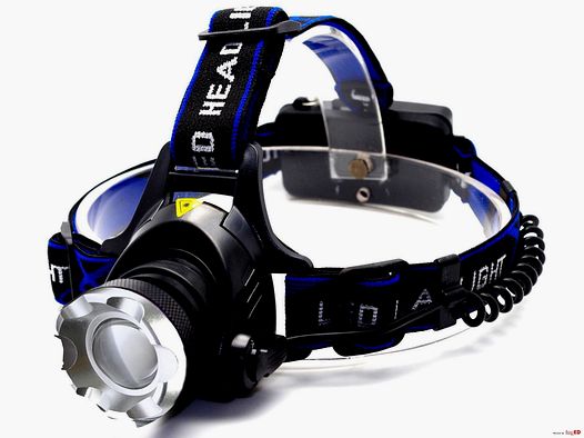 Latarka czołowa LED HEADLIGHT ZOOM DIODA CREE XM-L T6