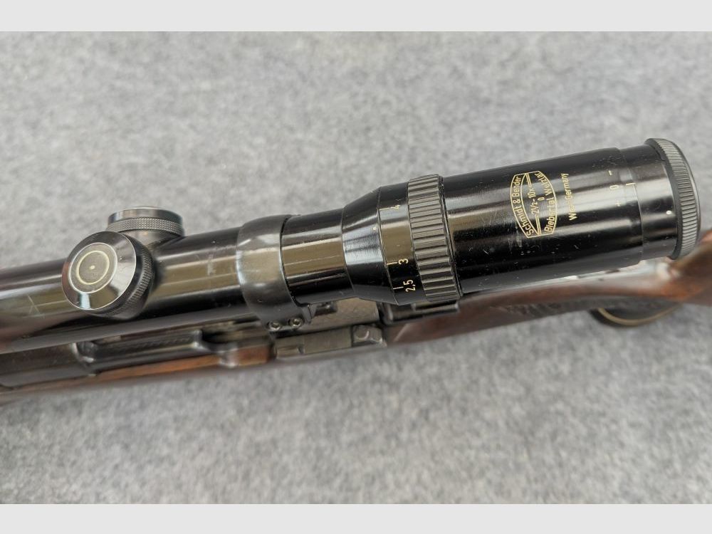 Mauser Mod 98 with animal engraving and stalking safety