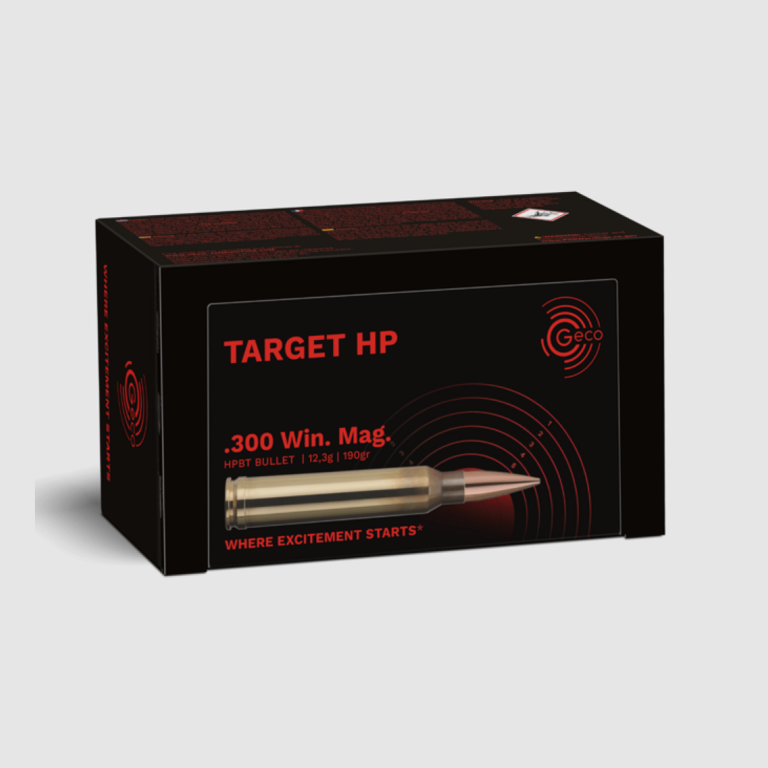 GECO Ammo .300 Win Mag Geco Target HP 12,3 g / 190 gr, VE50