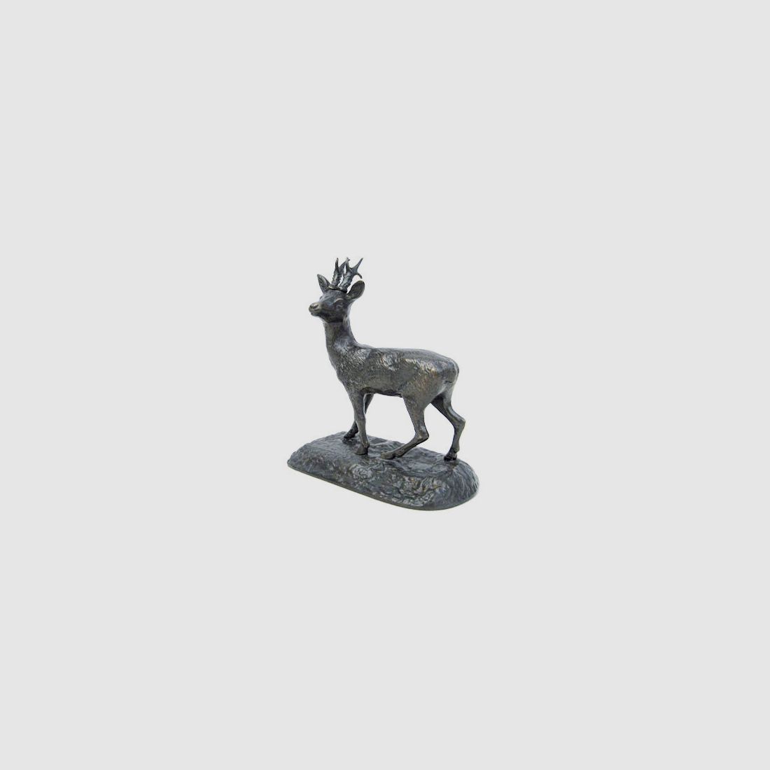 Lovergreen Bronzestatue Motiv Reh im Stillstand klein