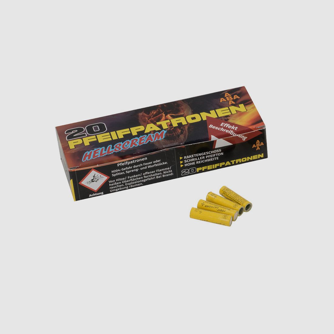 Pyro ABA Pfeifpatronen Raketenpfeifgeschosse 20 StĂĽck (P18)