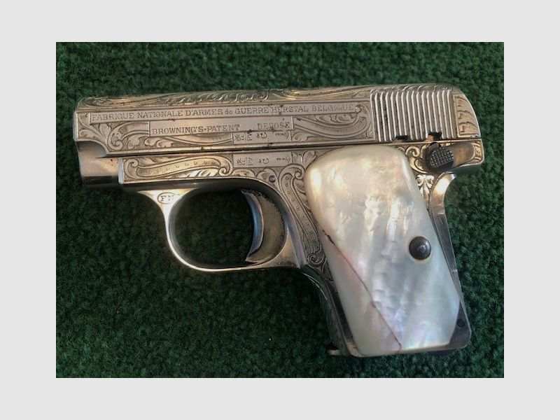 FN BROWNING BABY 1906 INCISA, 6,35, immagine 2 di 7