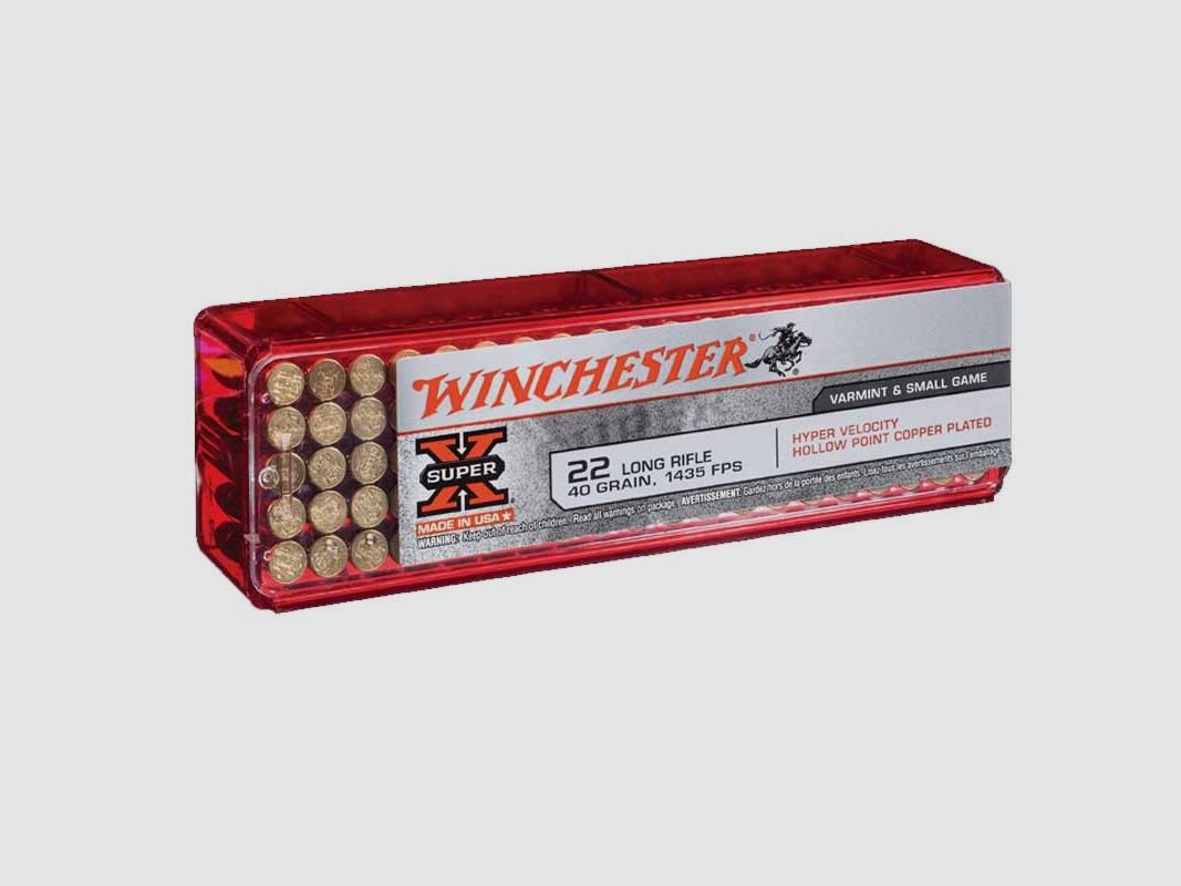 Winchester 22LR Super X Power Point 40 Gr – 100 Patronen, Bild 2 von 2