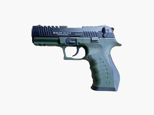 BLOW TR92K Black Green 9mm P.A.K. Schreckschusspistole im modernen Dienstpistolen-Stil