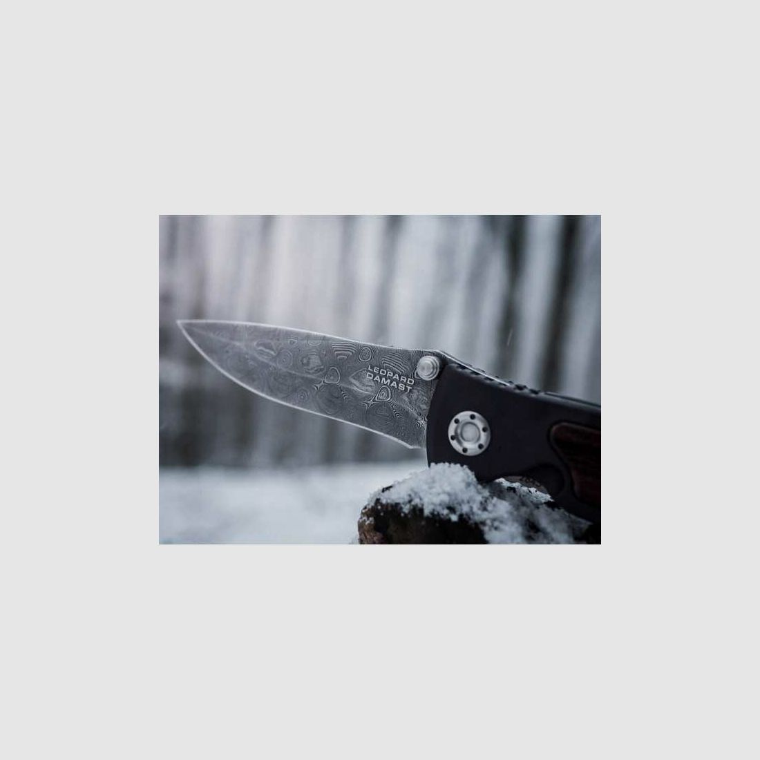 Böker Leopard Damast II Messer Panzer Stahl