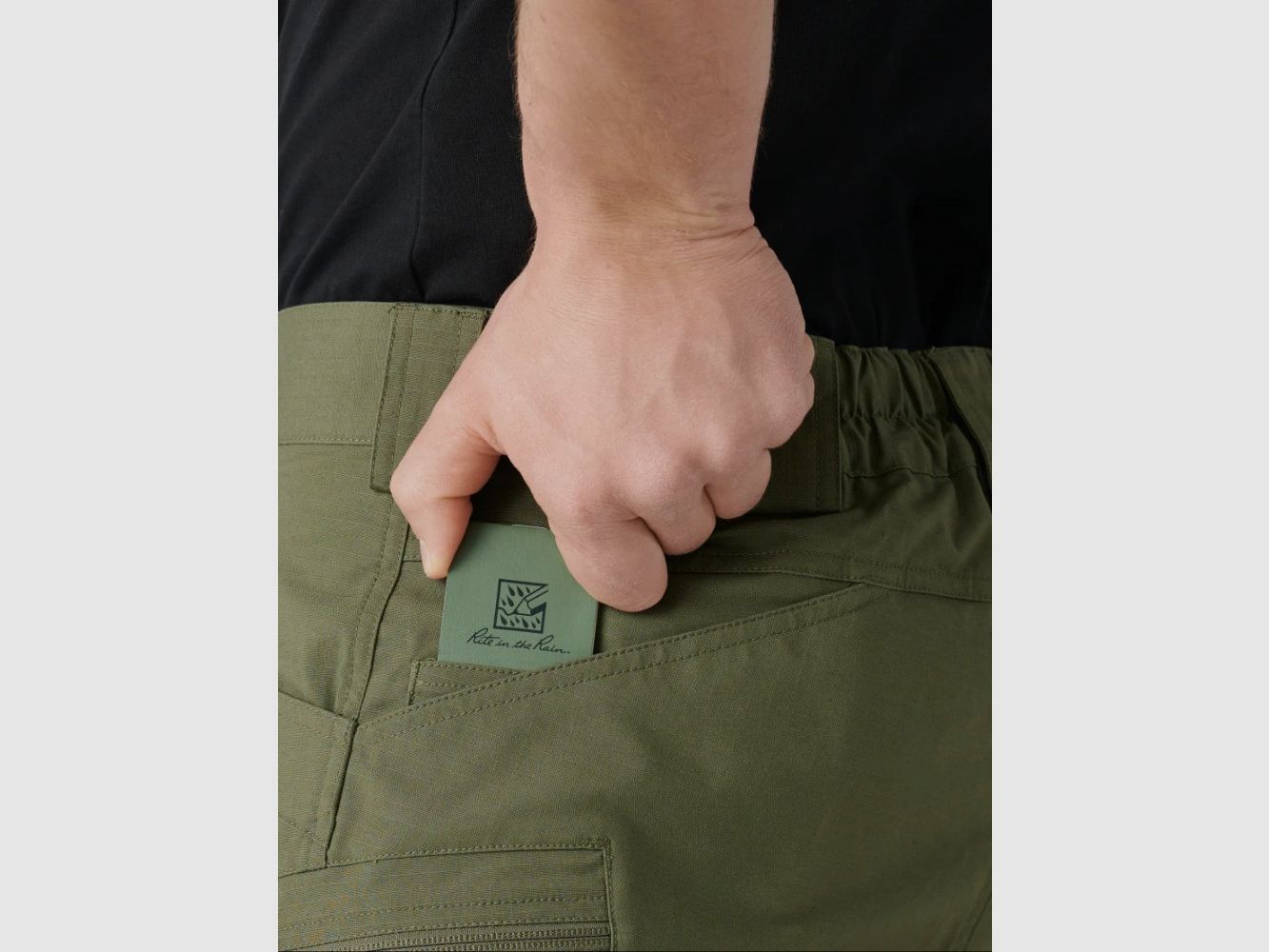 UTS 11'' PolyCotton Stretch Olive Green Trousers, image 8 of 11
