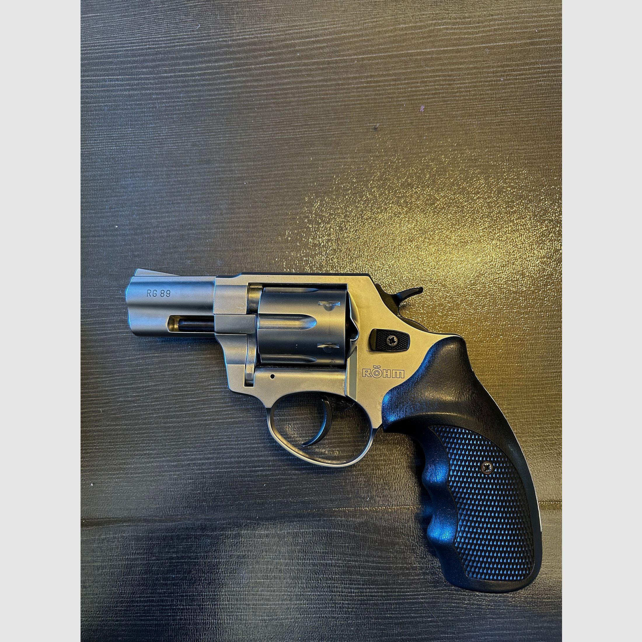 Neu!!! Röhm RG 89 Schreckschuss Revolver Nickel-Chrom 9mm R.K