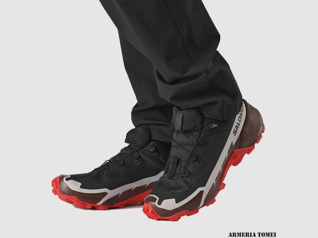 SALOMON – HERREN – CROSS HIKE 2 GTX Schwarz / Bitter Schokolade / Feuriges Rot, Bild 6 von 7