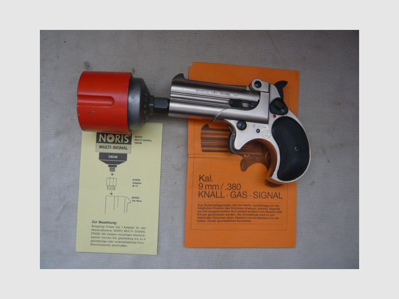 Derringer NORIS Twinny verchroomd met geschroefd loop PTB276