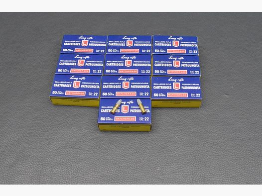 500 Patronen Lapua Matchgrade 22lr, 2,59g/40gr, zum Sonderpreis!