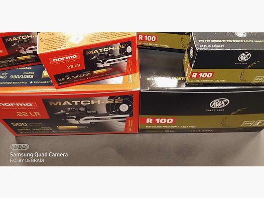CARUCCE NORMA MATCH & RWS MATCH 22 lr