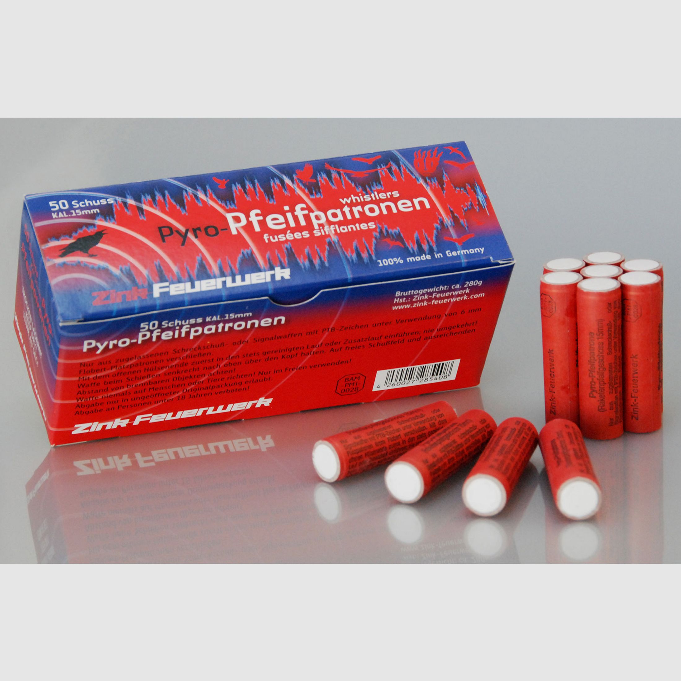 ZINK Pyro-Pfeifpatronen Kal. 15mm