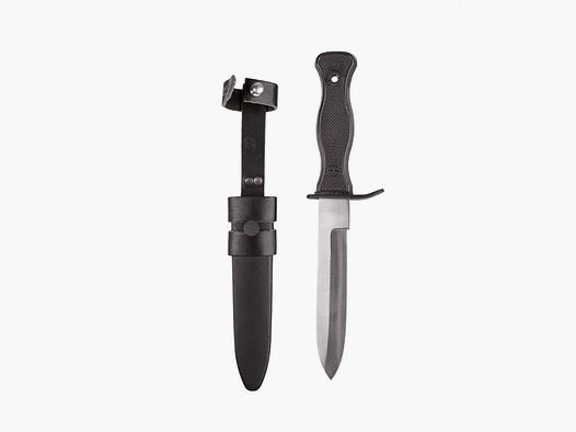 Cuchillo de combate BW, negro, réplica según las especificaciones de la Bundeswehr