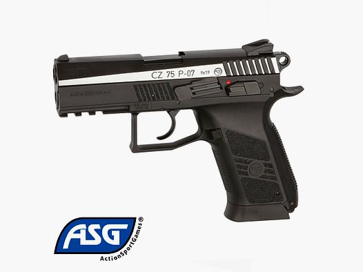 Pistole CZ 75 P-07 DUTY Duetone Blowback – 4,5 mm Co2 Stahl BBs Metall-Schlitten
