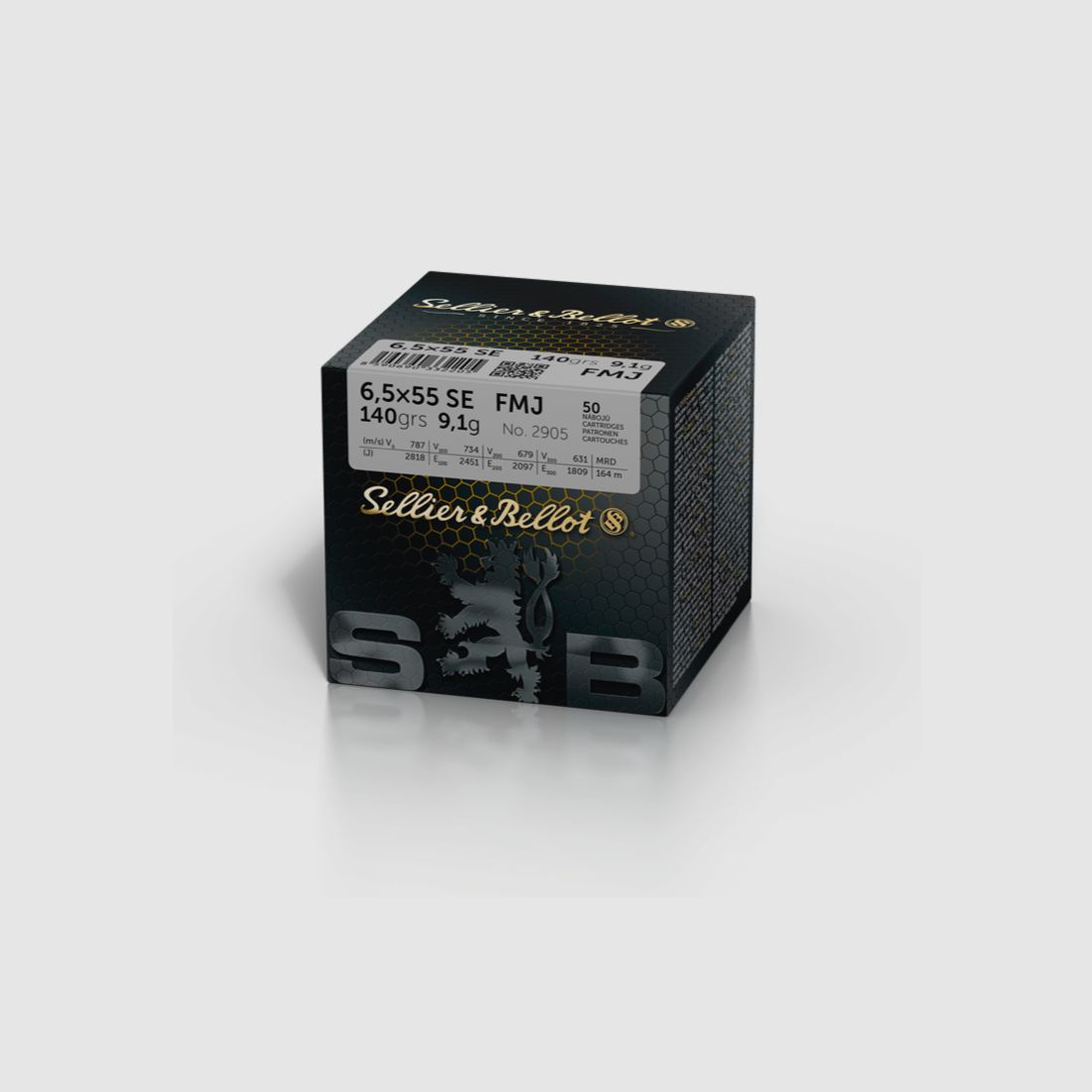 Sellier & Bellot 114461 6,5x55 SE FMJ BT 9,1g 140grs. 50 Stk.
