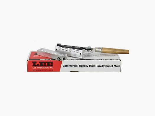 Molde de Bala Redonda Lee Precision 6 Cavidades .490 - Alta Precisión - Fabricación Duradera - Para Recarga Eficiente