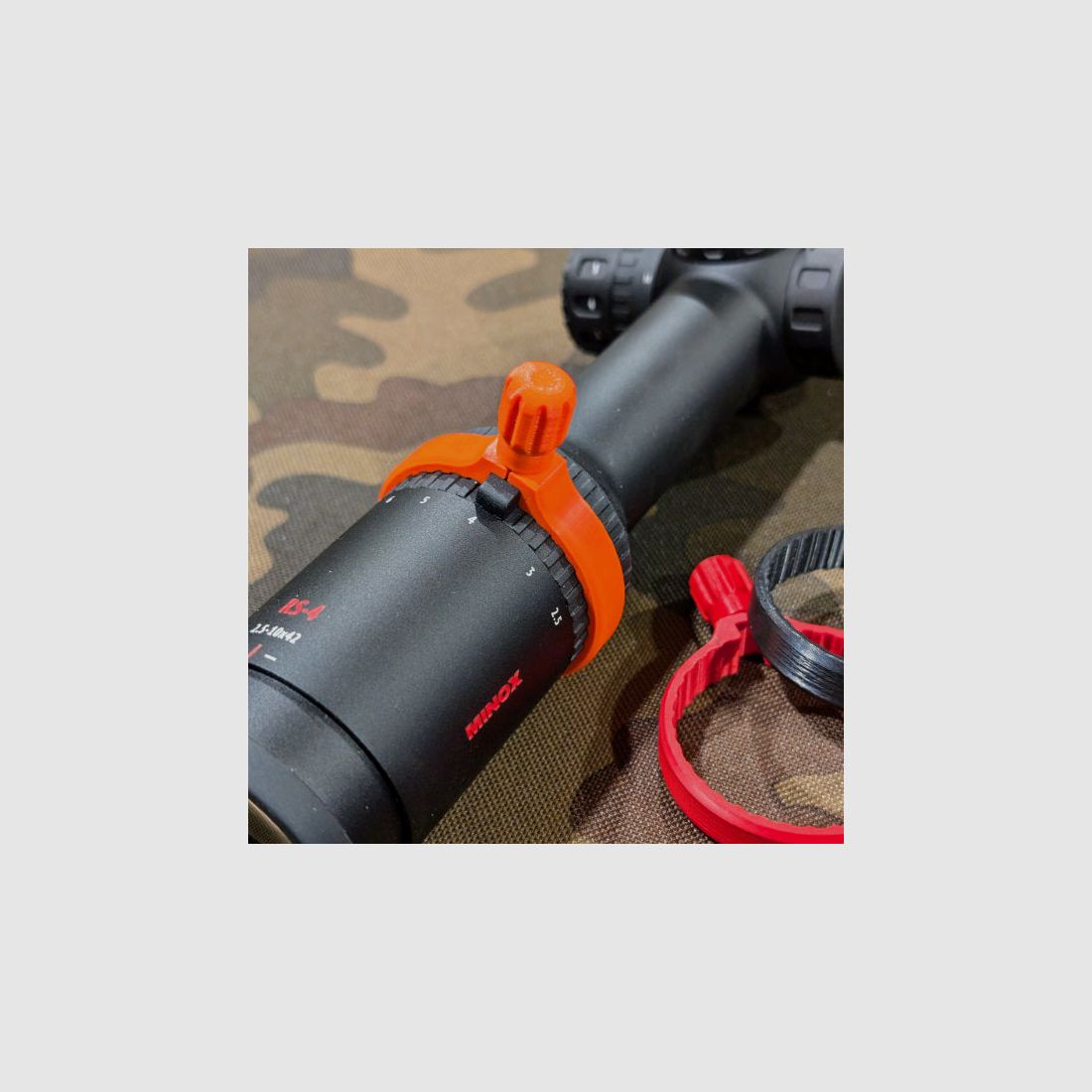 Per Minox RS-4: Leva di regolazione rapida per il mirino per impostare l ingrandimento