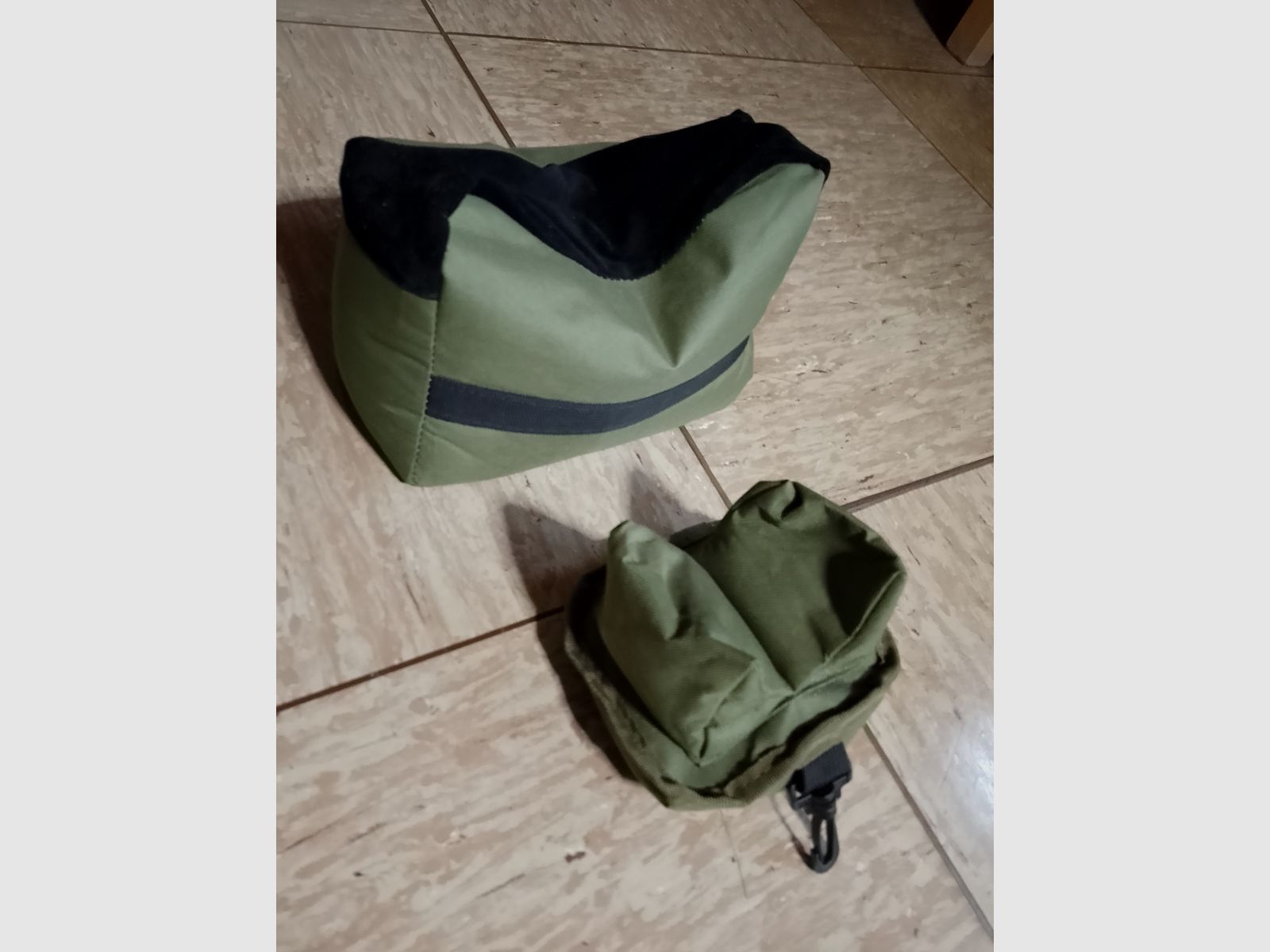 Waffen Sandsack Rest Sniper Sack Unterstützung Gewehr grün Sand Tasche Set 2 teilig