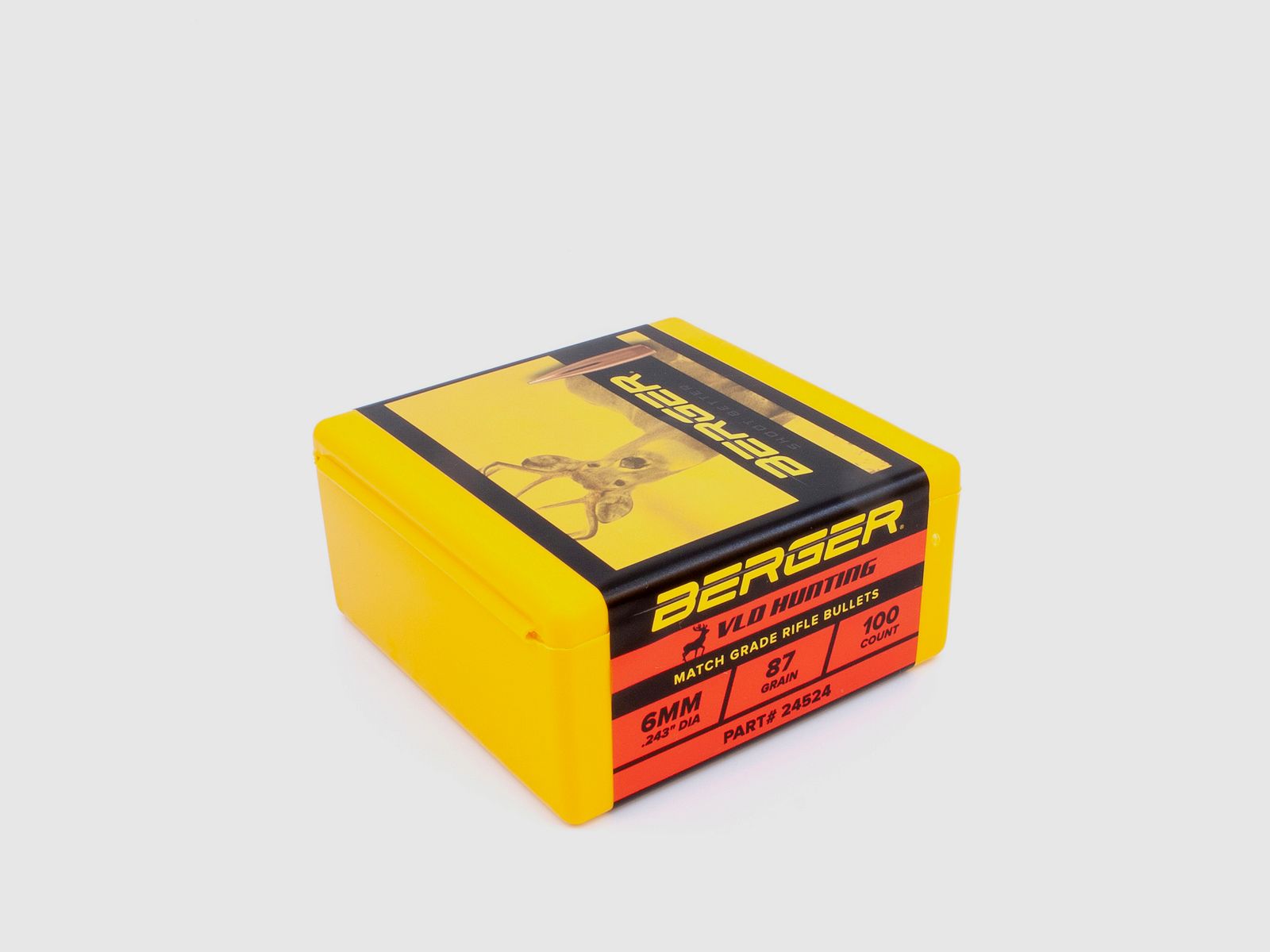 Balle Berger 6mm/.243 VLD Hunting 87GR 100 Pièces, image 5 sur 11