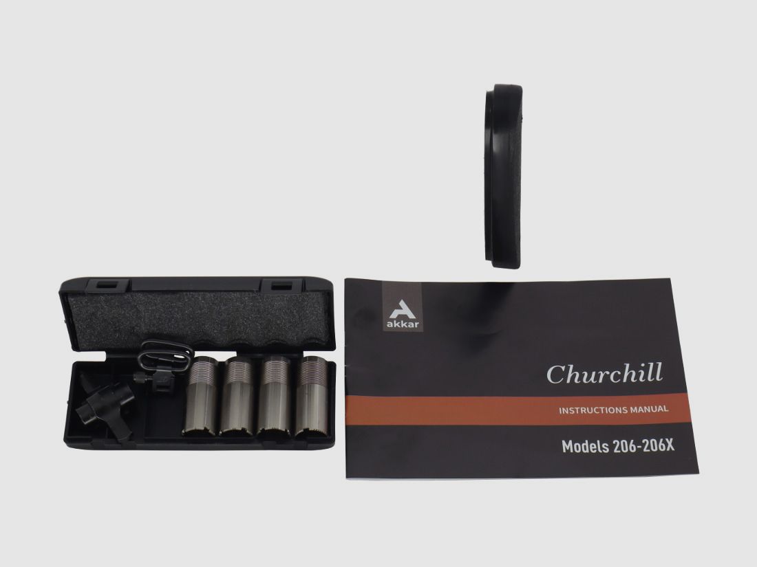  Akkar Silah  Churchill 206E Lady Black LINKS / Damenflinte / Bockdoppelflinte / BDF / Stahlschrotbeschuss