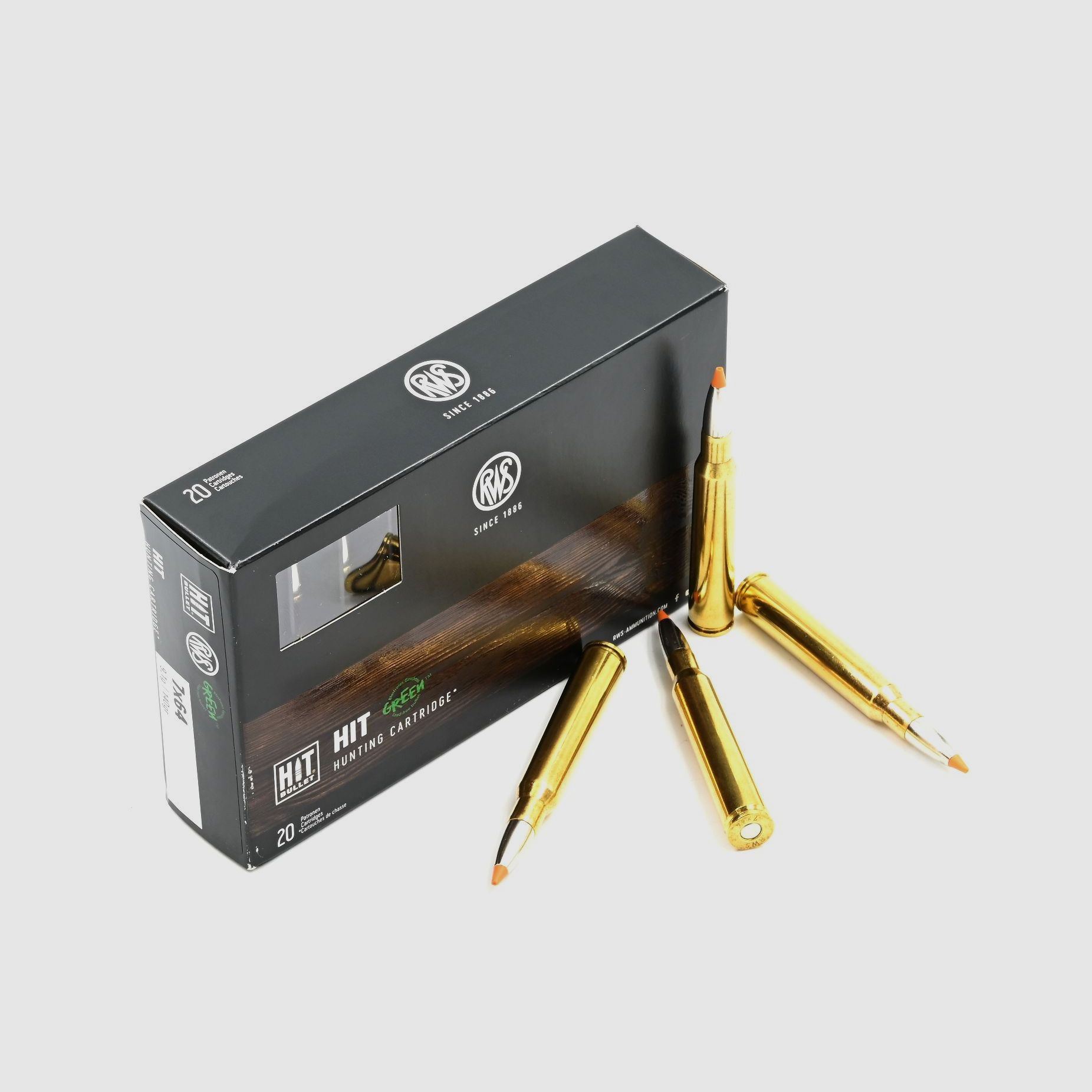 RWS HIT Green, 7x64mm, 9,1g/140gr. 20 pz.