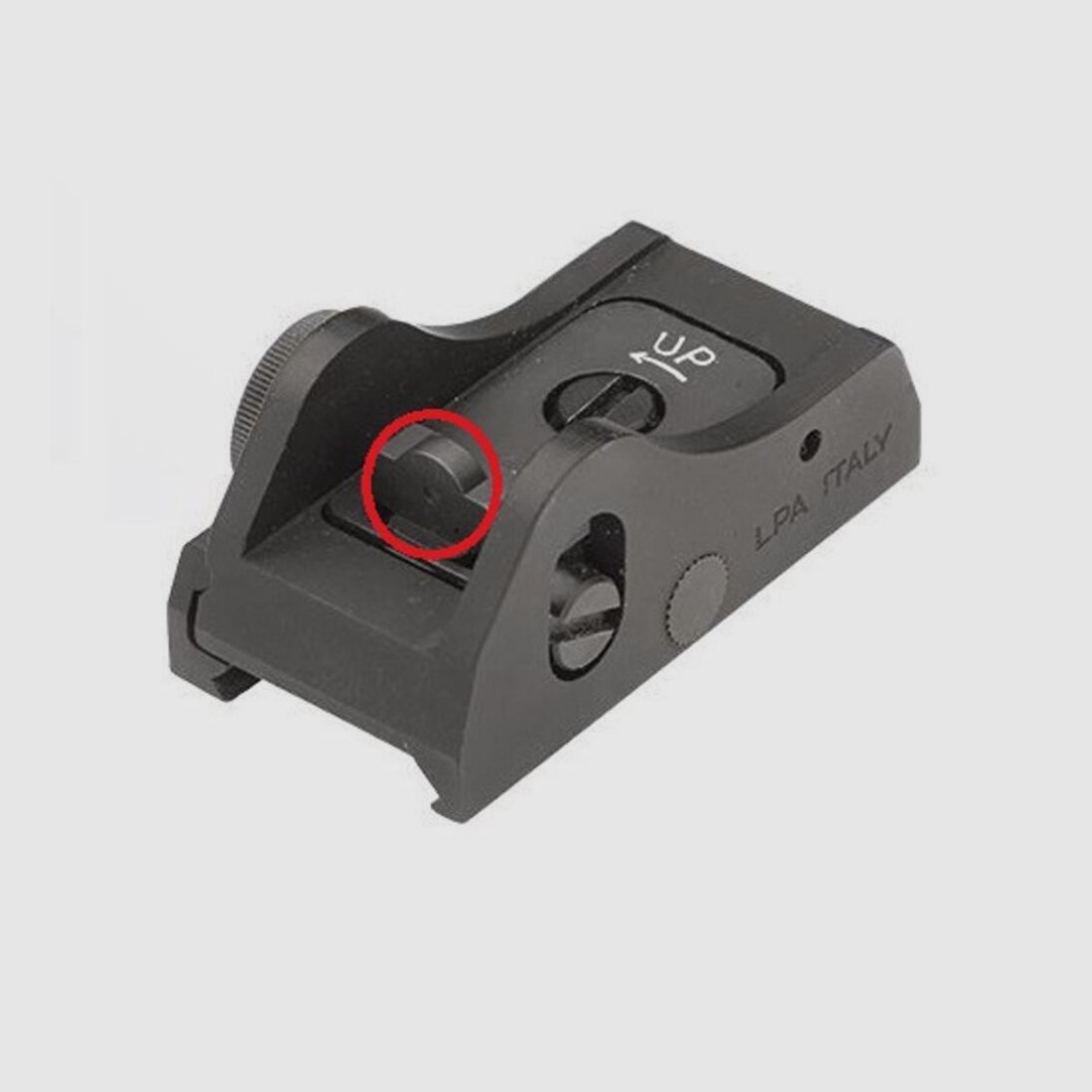 LPA Mira Ghostring 2mm negro escopeta