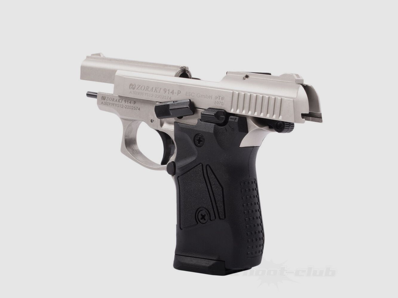 Zoraki 914-P pistola de fogueo Satina 9mm P.A.K.