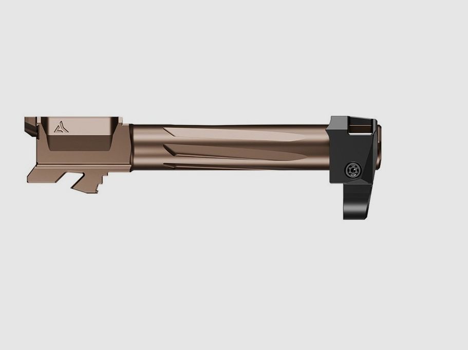 Radian Weapons – Canne per Pistola / Canne Ramjet / W/Afterburner Micro Comp / Per Glock 19 Gen5, 19X, 45 / 9mm / Bronzo, immagine 3 di 5