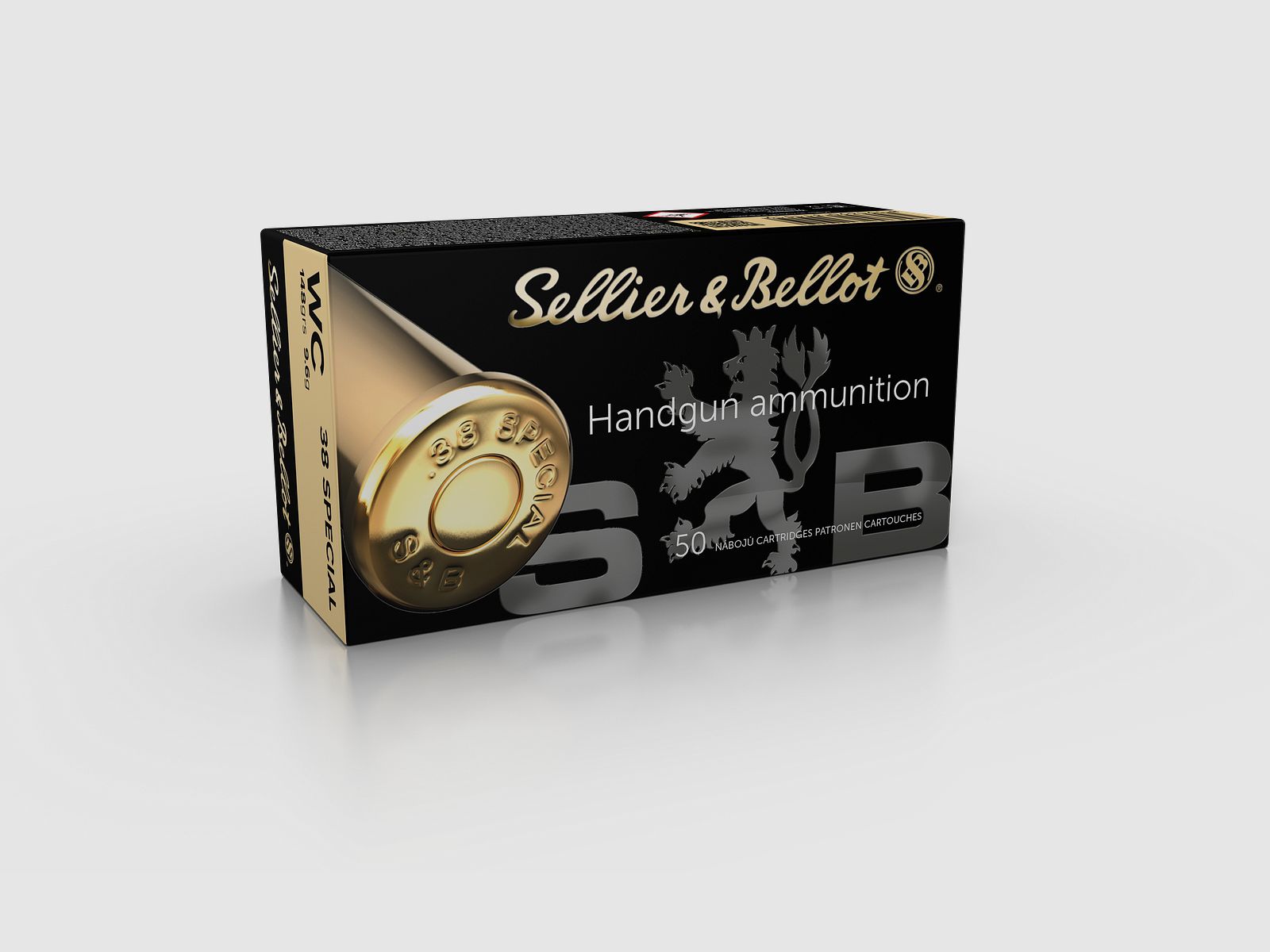 S&B .38 Special Wad Cutter munitie 9,6 g, afbeelding 2 van 2