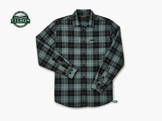 FILSON Camicia Field flanella verde