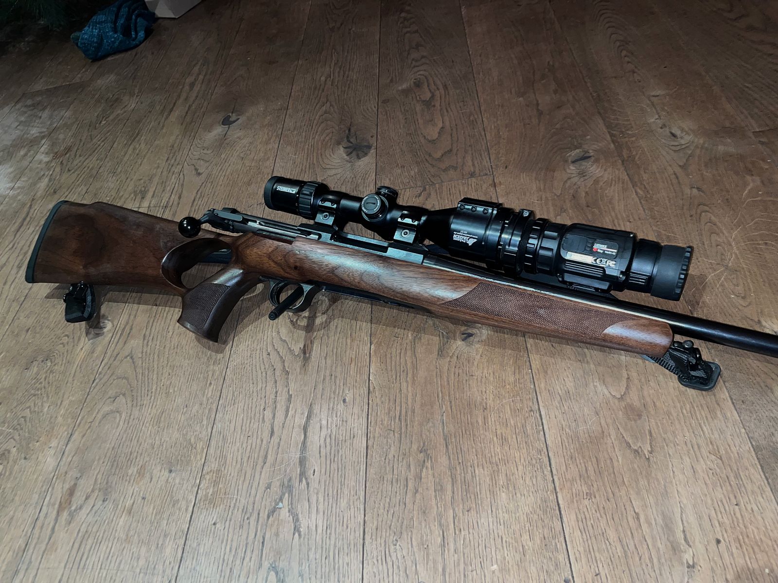 Repetidor de cerrojo Steel Action HS 308 culata de agujeros Liemke Merlin 42 Hausken