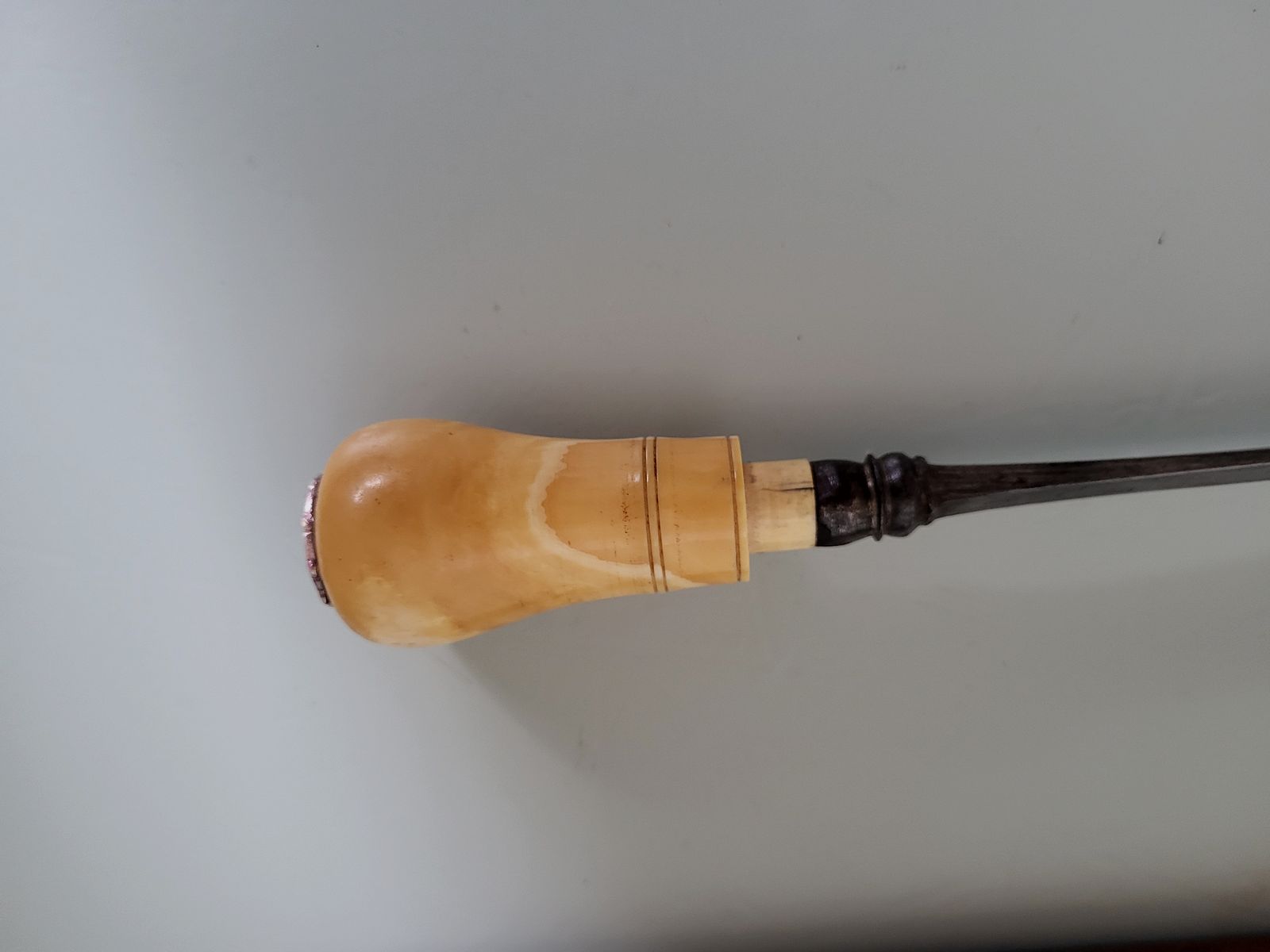 Spazierstock - Schwert  - 800 Silber - Biedermeier - 1850er Jahre 
