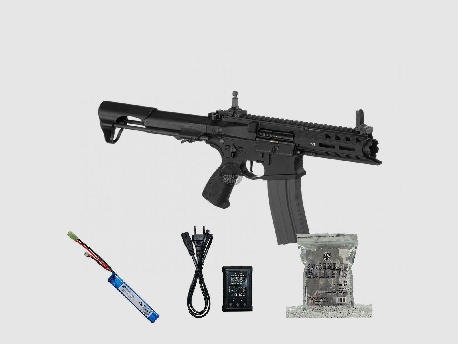 SET !!! Softair - Gewehr - G & G ARP 556 - ab 14, unter 0,5 Joule Black