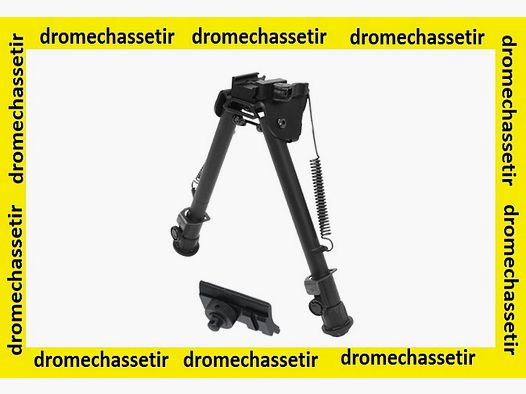 UTG Bipod Picatinny-Schiene mit Hebelbefestigung und Schlaufe, Höhe 20,3 cm bis 31,5 cm, schwarz