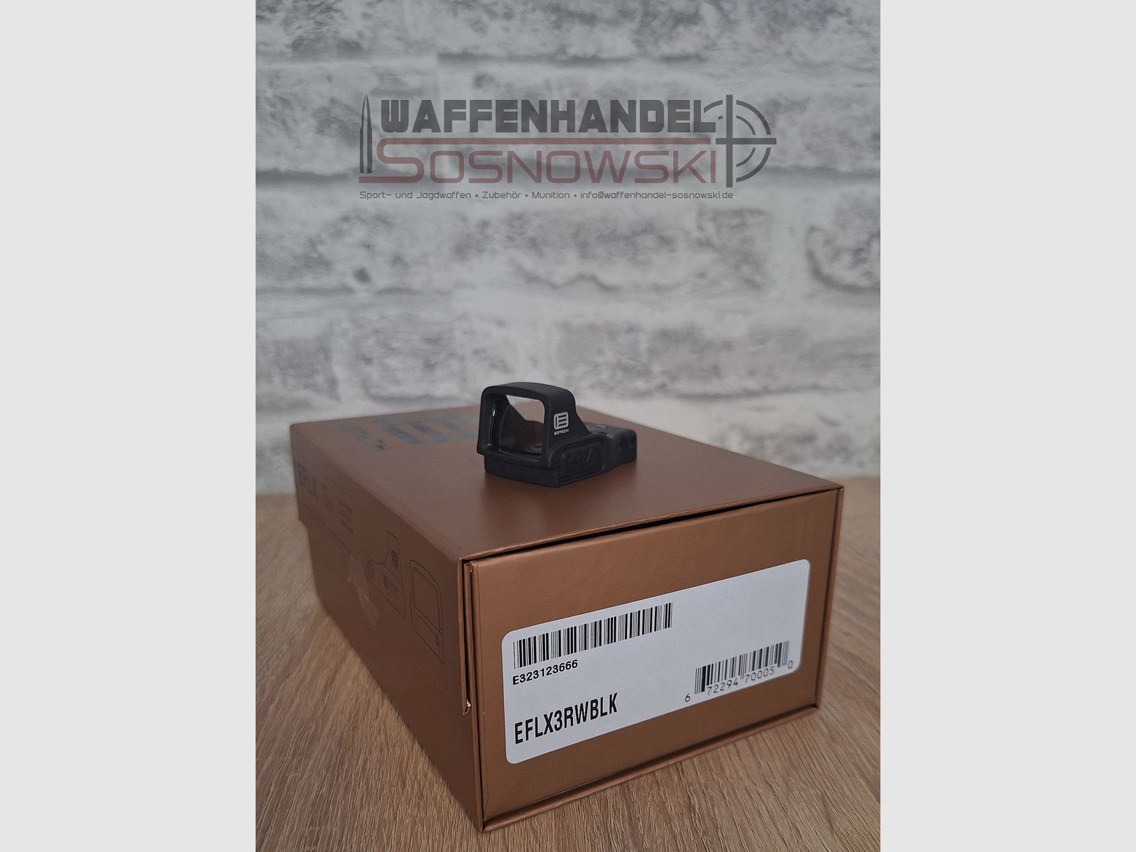 EOTech EFLX Mini Reflexvisier 3MOA, schwarz