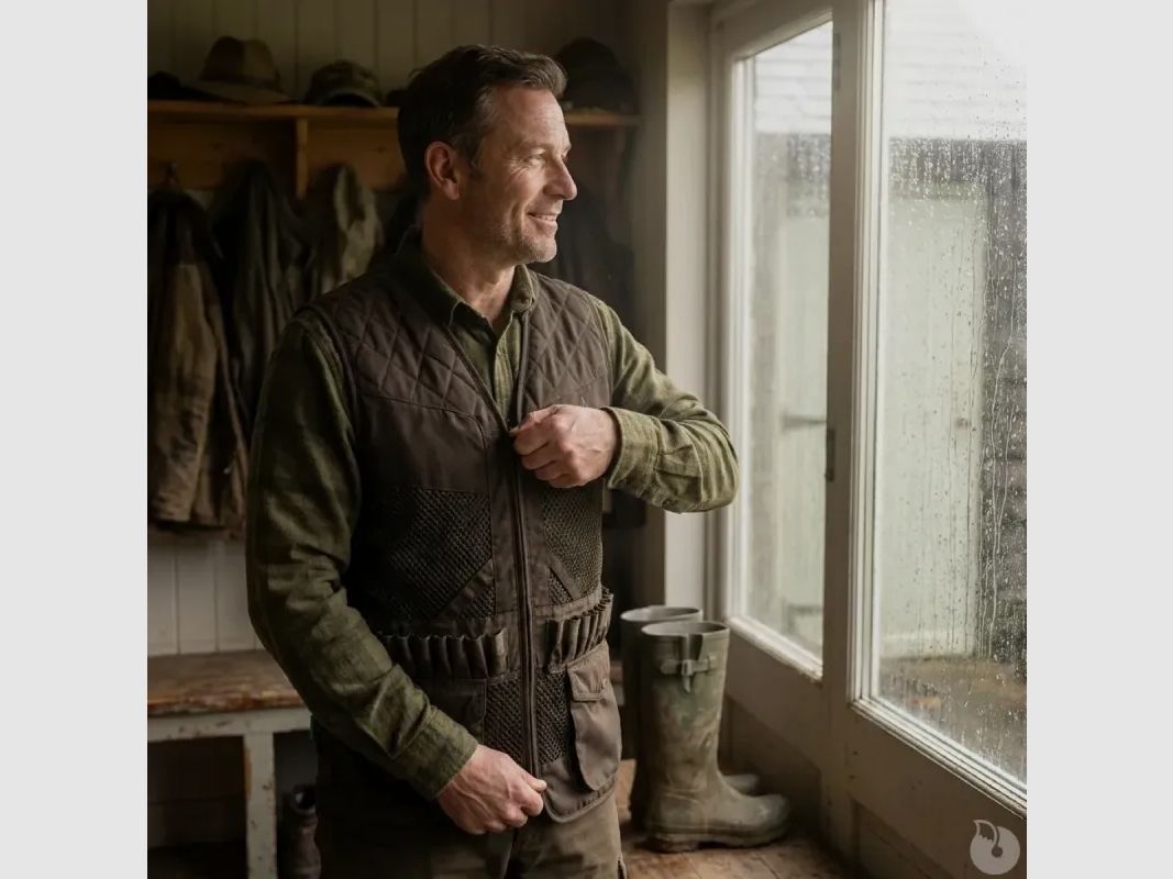 Treeland Gilet braun wasserabweisend 20 Patronentaschen, Bild 1 von 13