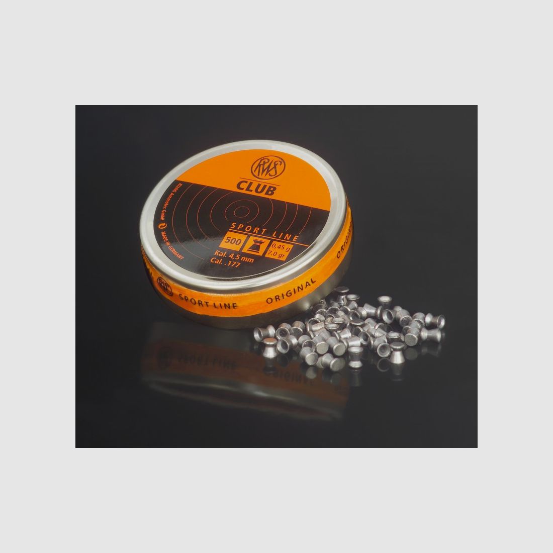 RWS DIABOLO CLUB 4,5 MM 0,45 G LISCIO 500 PZ