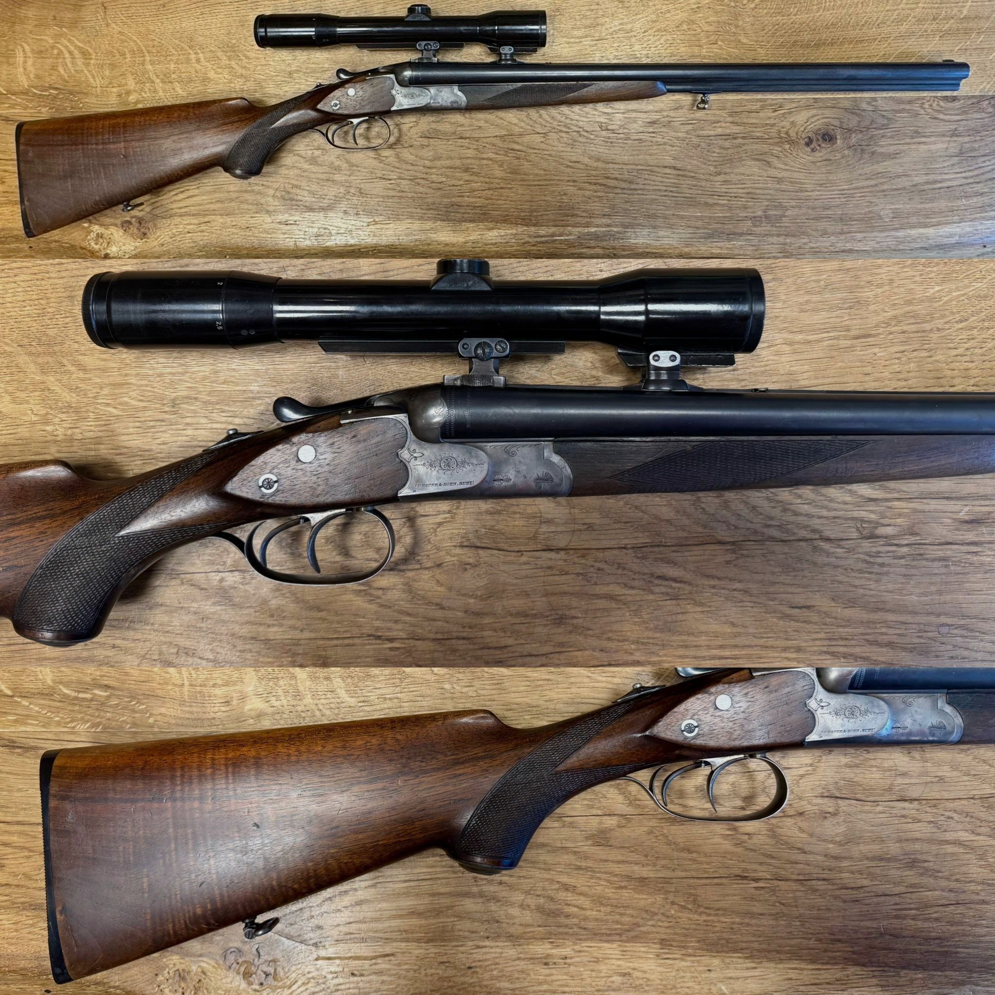 Sauer & Sohn Suhl Drilling with Zeiss Scope 1942