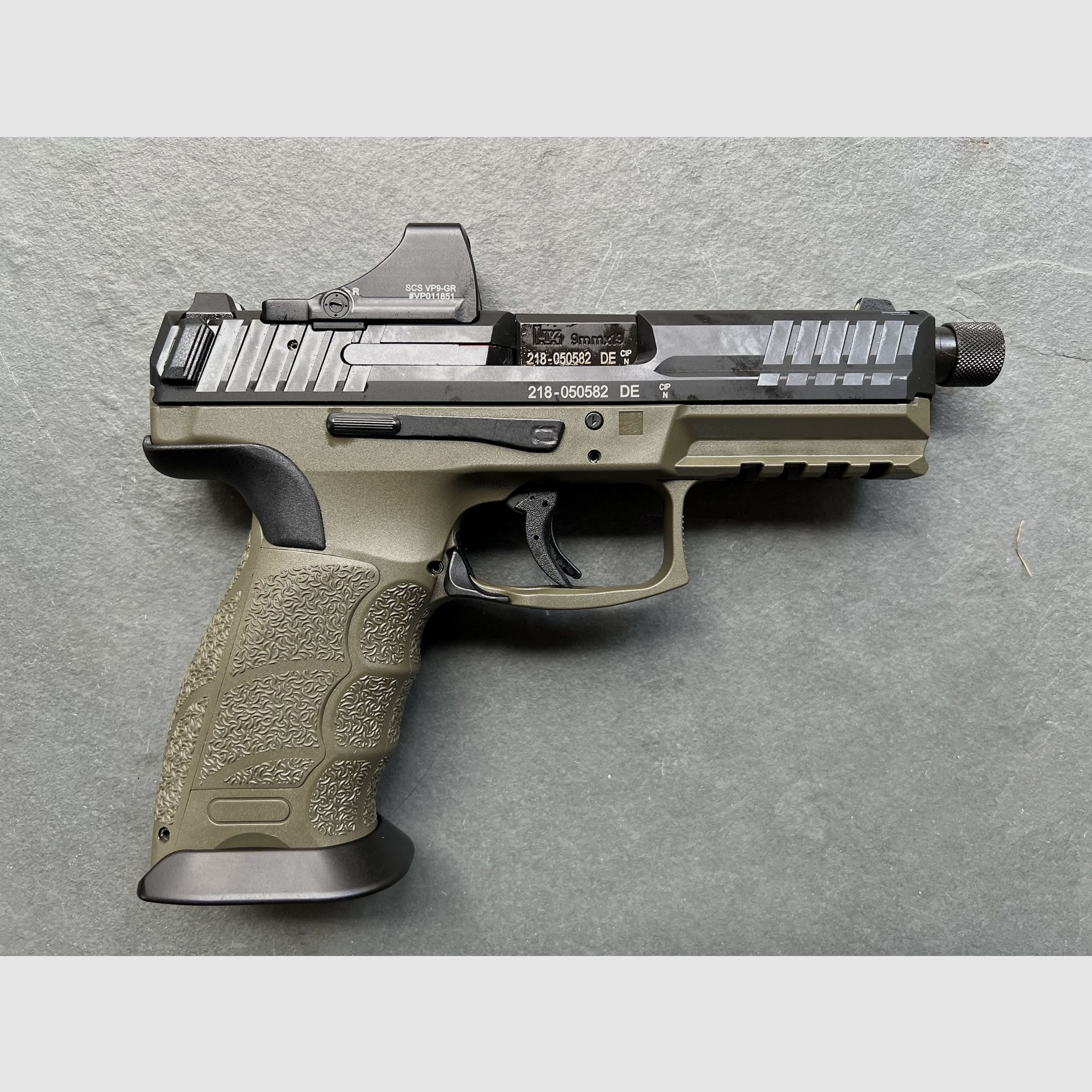 Heckler&Koch SFP9 SF SD OR Natogrün (Zestaw z SCS-VP9-GR)